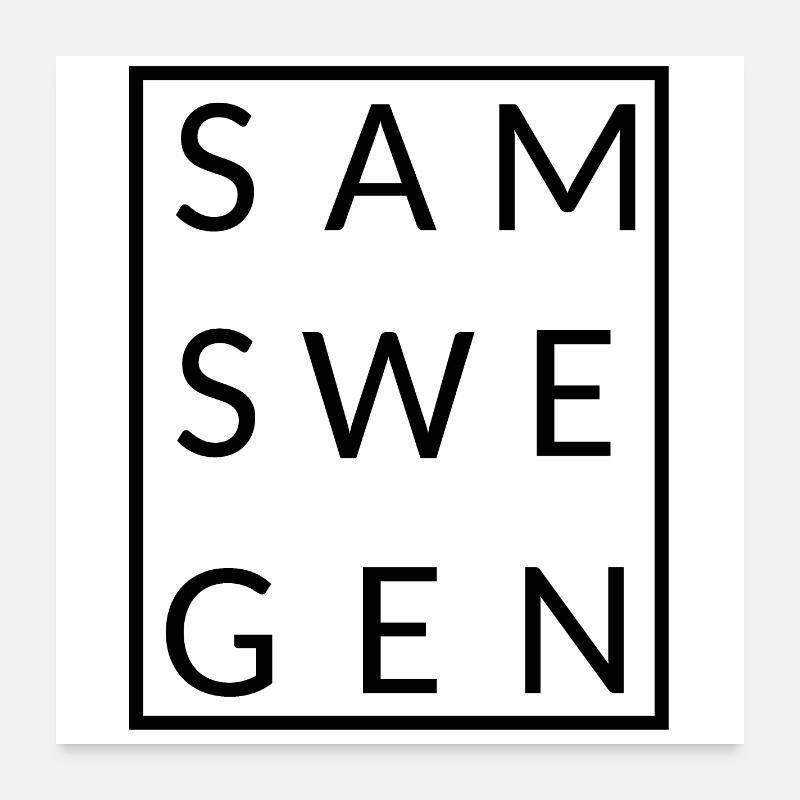 Samswegen eingerahmt Poster 60x60 cm