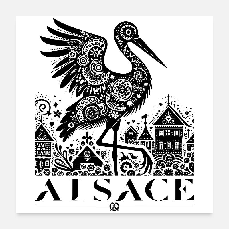ELSASS Poster 60x60 cm