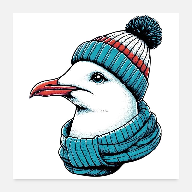 Mouette Poster 60 x 60 cm