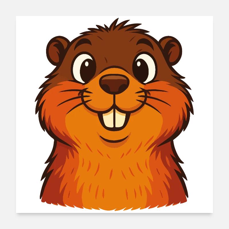 Funny Squirrel Poster 24" x 24" (60x60 cm)