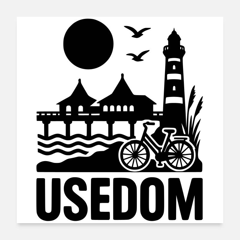 Usedom Island Poster 24" x 24" (60x60 cm)