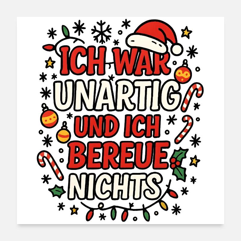 Weihnachten Poster 60x60 cm