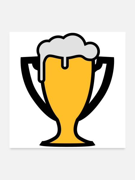 World Champion Beer Cup - Poster 24" x 24" (60x60 cm) - white - Front