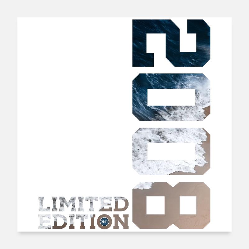 18E ANNIVERSAIRE ÉDITION LIMITÉE 2008 Poster 60 x 60 cm
