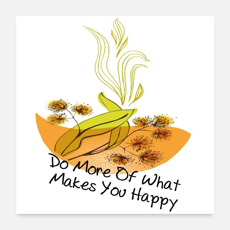 be happy, be happy Poster 24" x 24" (60x60 cm)