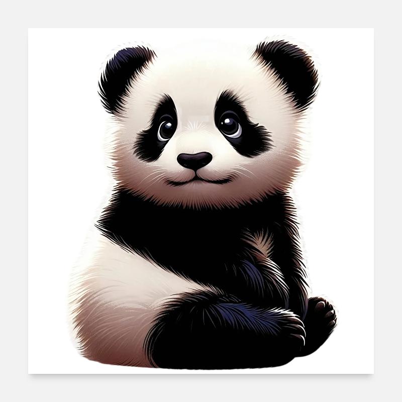 Panda Poster 60x60 cm