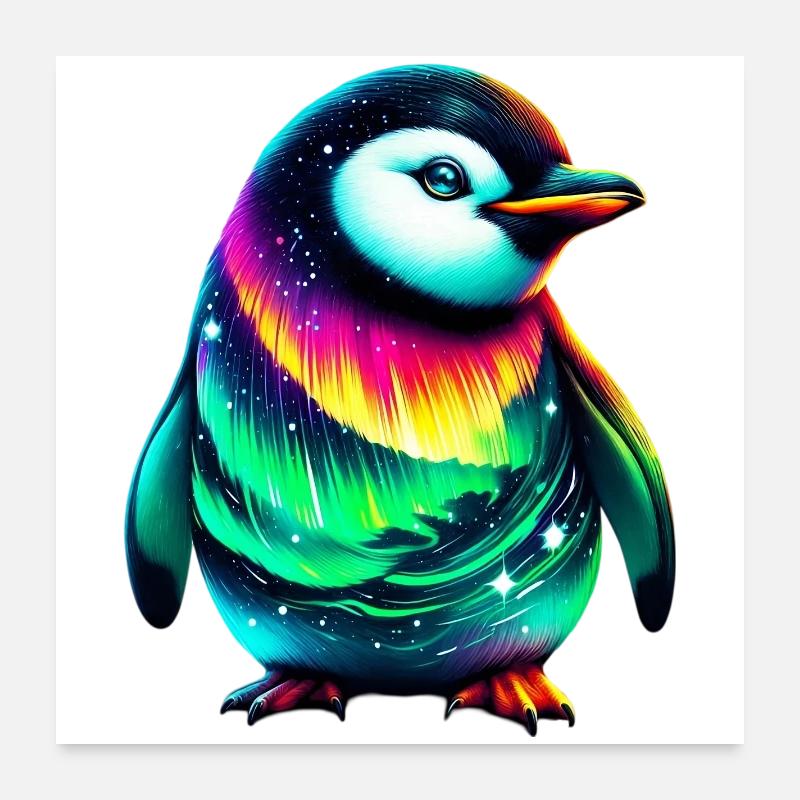 Pinguin Poster 60x60 cm