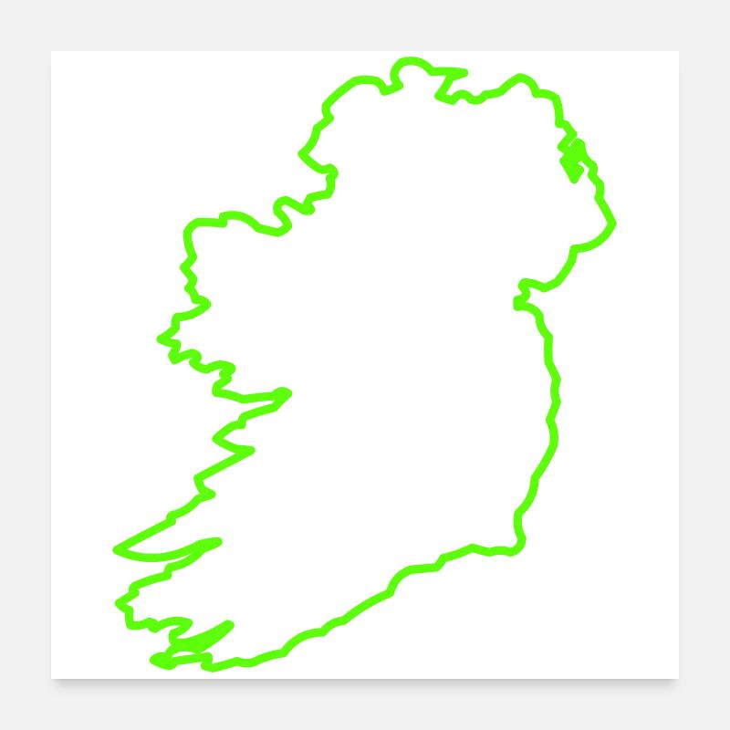 Présentation de l’Irlande Poster 60 x 60 cm