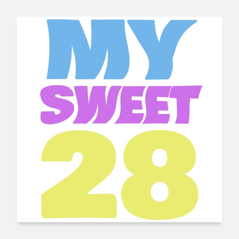28 Poster 60x60 cm