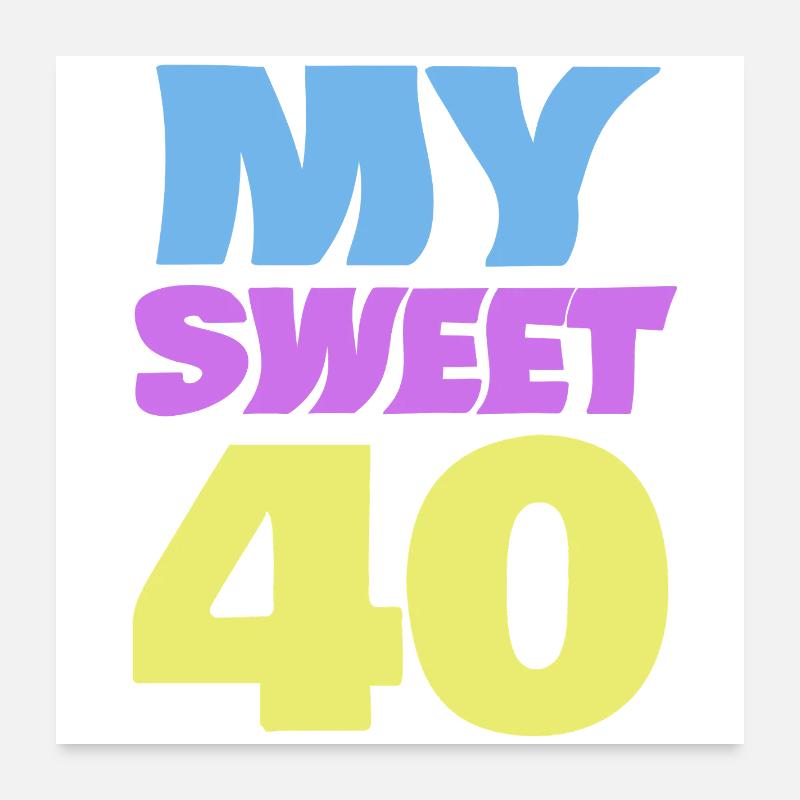 40s Color Explosion Logo Poster 24" x 24" (60x60 cm)