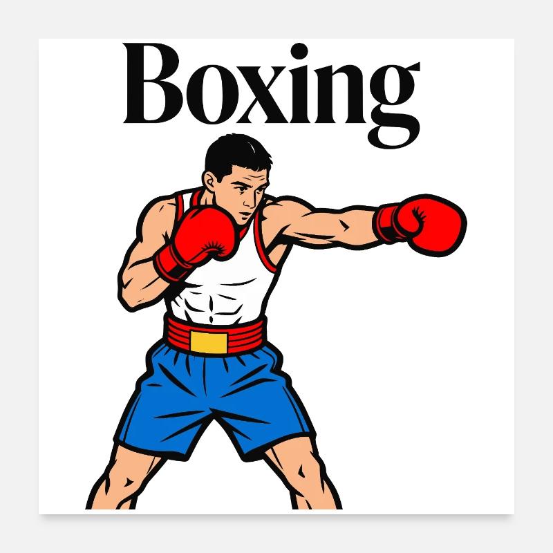 Boxen KO Poster 60x60 cm