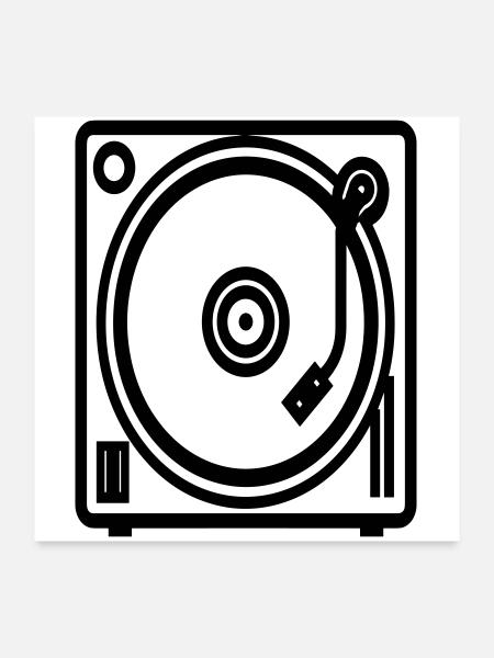 Vinyl - Poster 60x60 cm - Weiß - Vorne