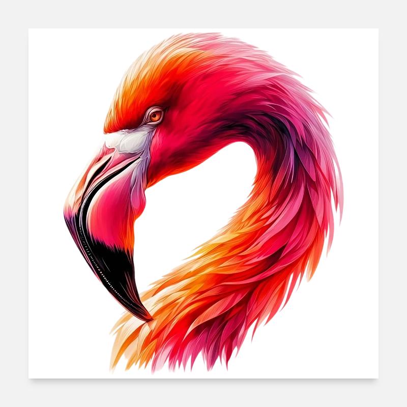 Flamingo Poster 60x60 cm
