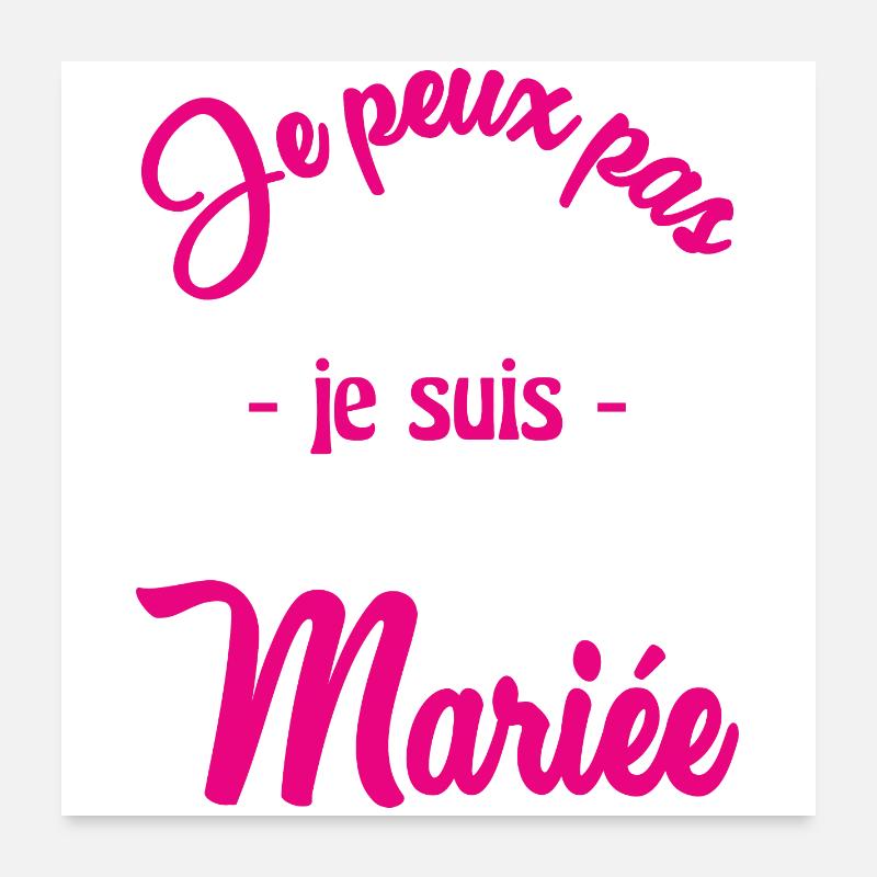 EVJF. MARIEE Poster 60 x 60 cm