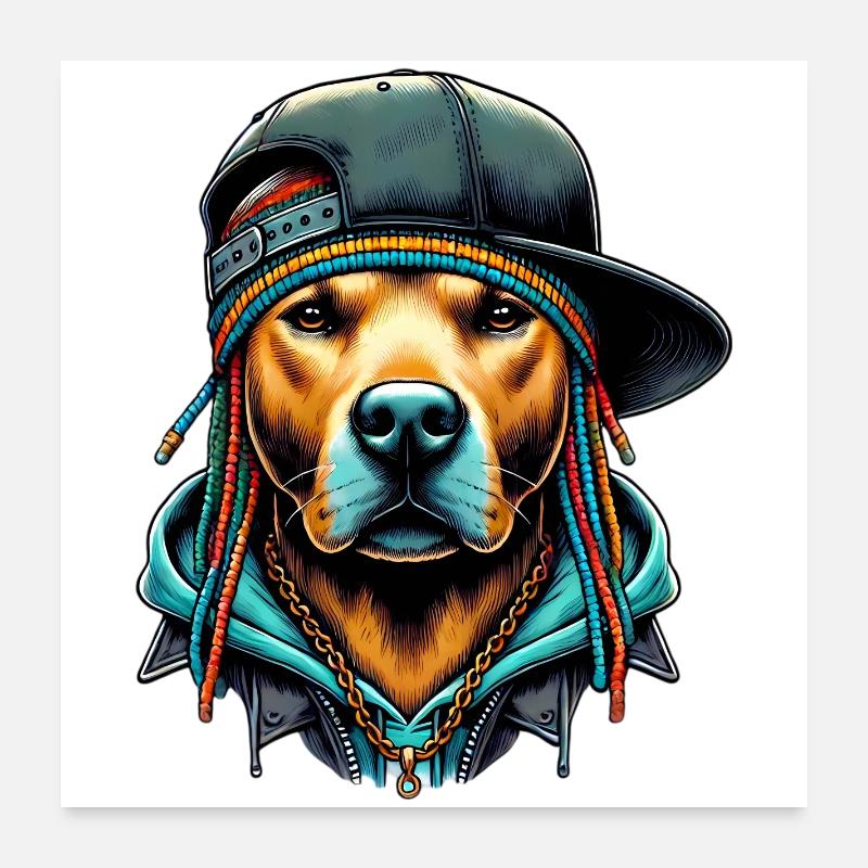 Dog Poster 24" x 24" (60x60 cm)