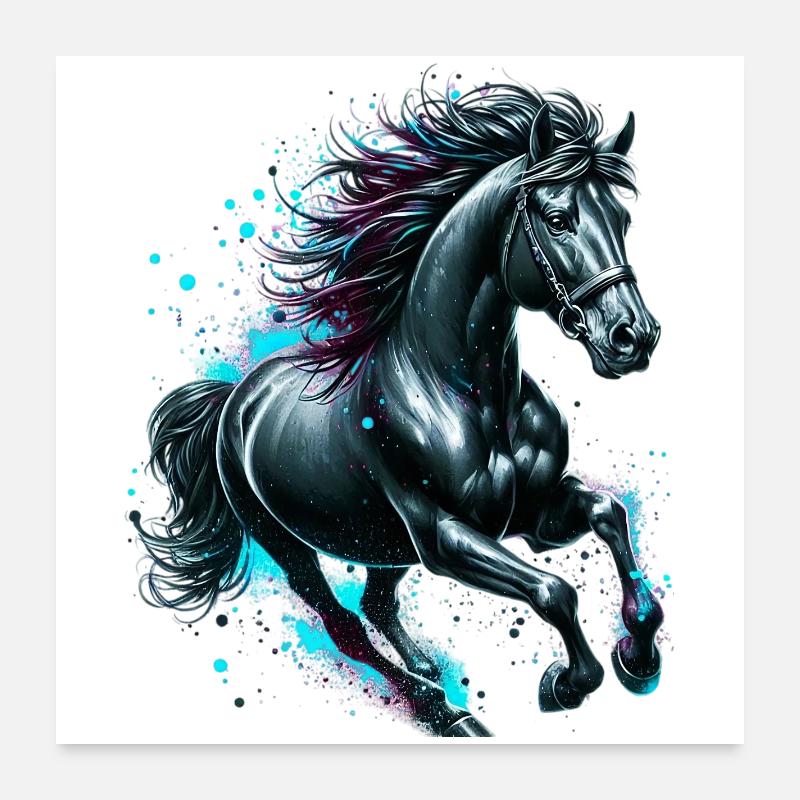 Cheval Poster 60 x 60 cm