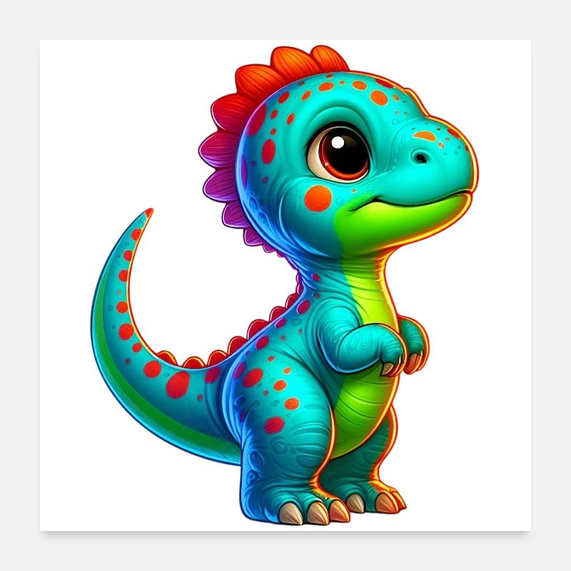 Dinosaure Poster 60 x 60 cm