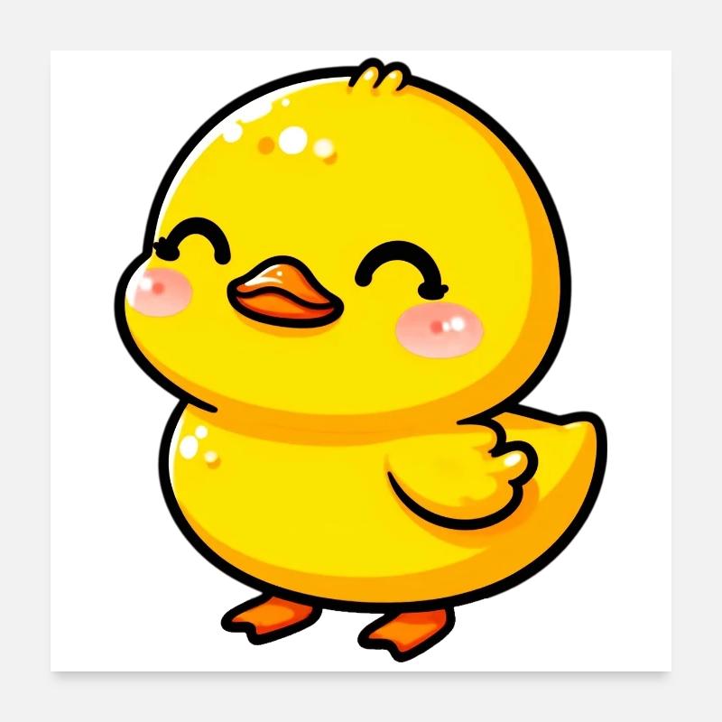 Caneton Canard Canard Canard Poster 60 x 60 cm