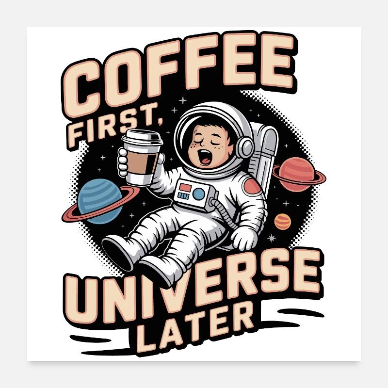 Astronaut in space Poster 24" x 24" (60x60 cm)