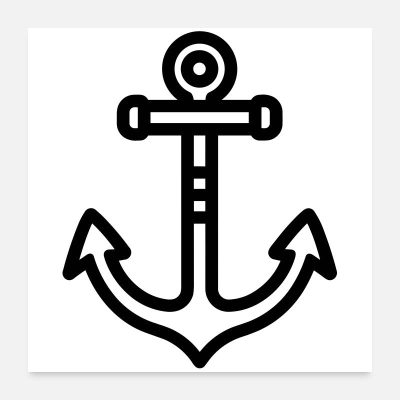 Anchor Poster 24" x 24" (60x60 cm)