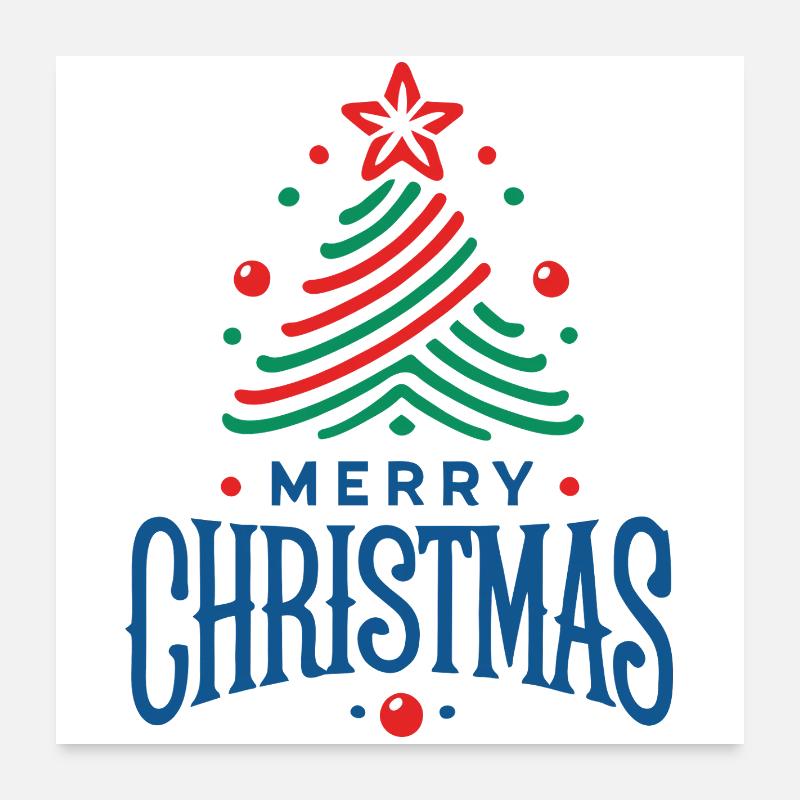 Merry Christmas 1 Poster 24" x 24" (60x60 cm)