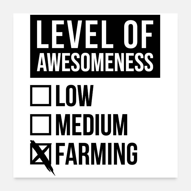 Landwirtschaft Poster 60x60 cm