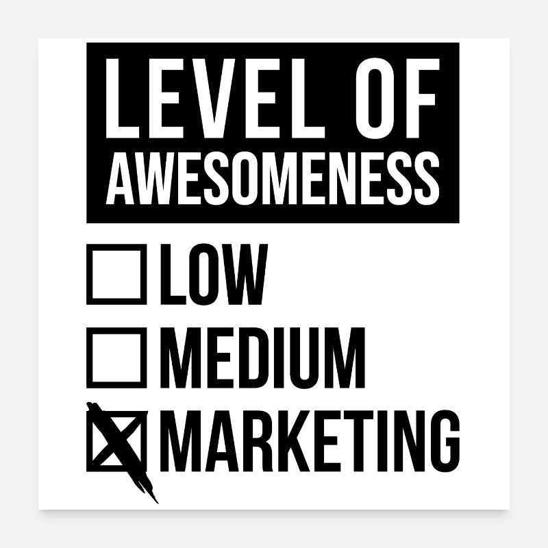 Marketing Poster 60 x 60 cm