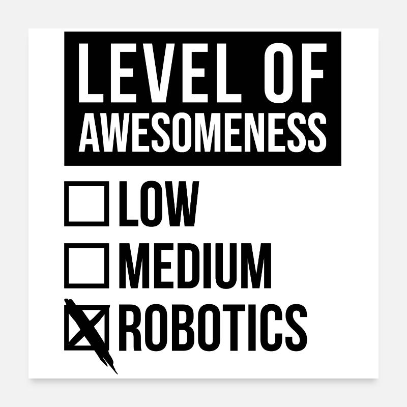 robotique Poster 60 x 60 cm