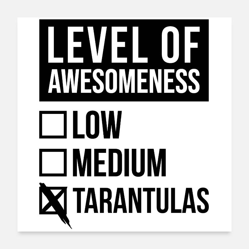 tarentule Poster 60 x 60 cm