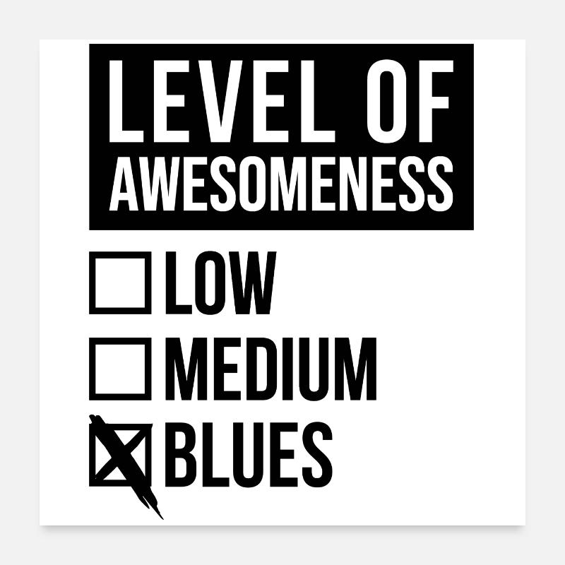 Blues Poster 60x60 cm