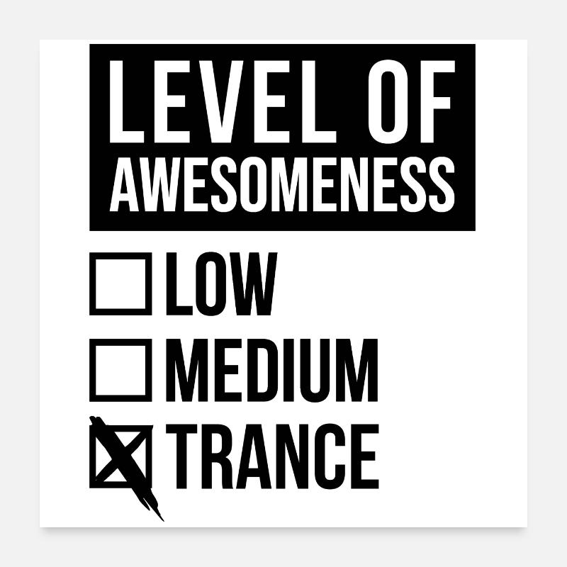 Trance Poster 60x60 cm