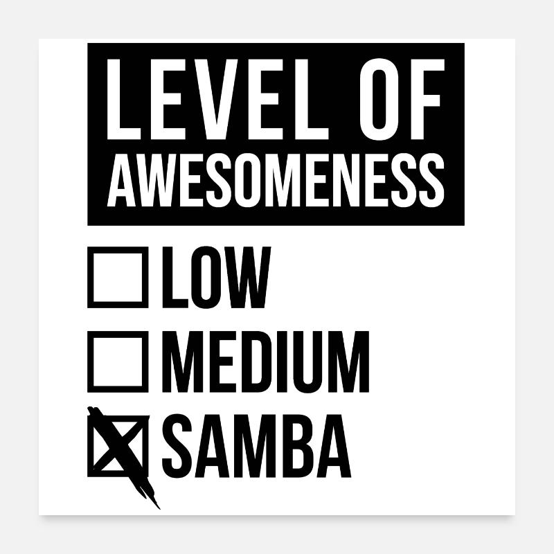 Samba Poster 60x60 cm