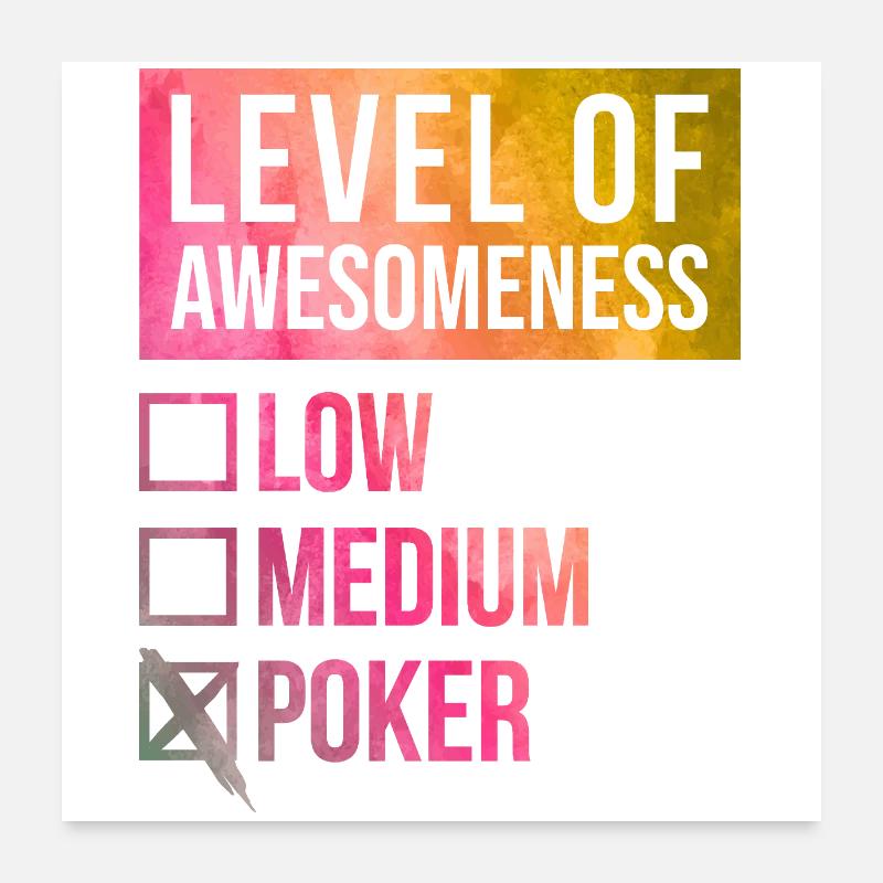 poker Poster 60 x 60 cm