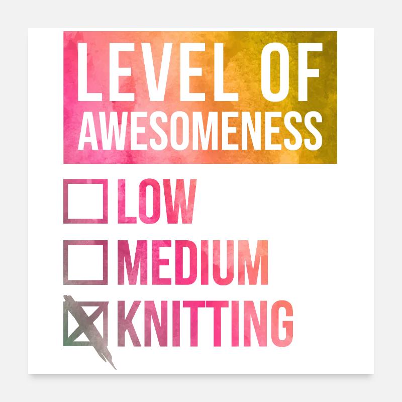 tricot Poster 60 x 60 cm