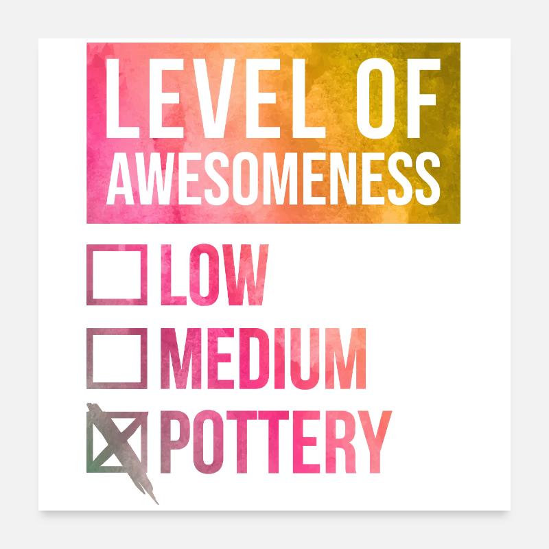 Pottery Poster 24" x 24" (60x60 cm)