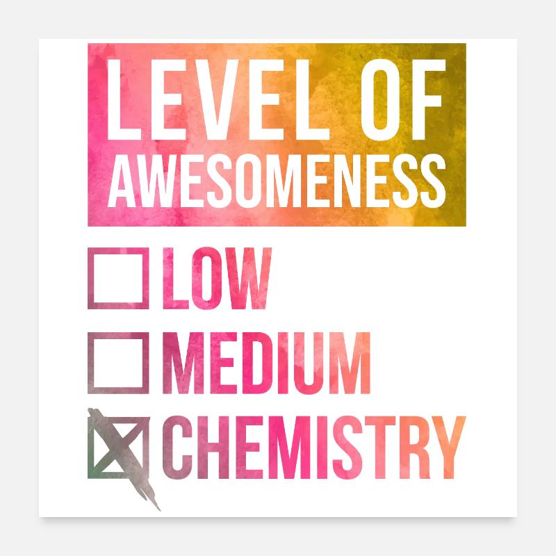 Chemie Poster 60x60 cm