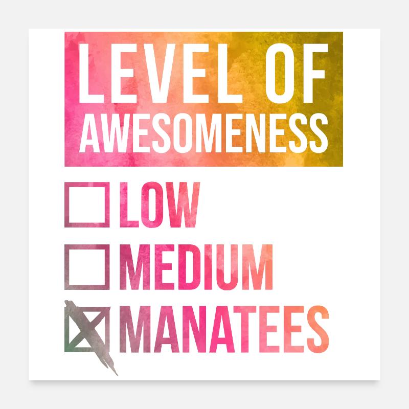 lamantin Poster 60 x 60 cm