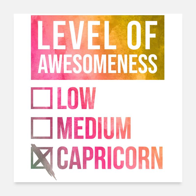 Capricorn Poster 24" x 24" (60x60 cm)