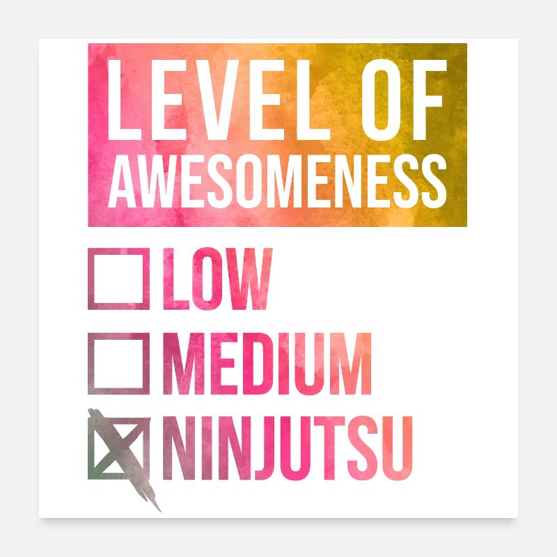 Ninjutsu Poster 60 x 60 cm