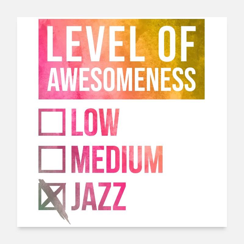 jazz Poster 60 x 60 cm