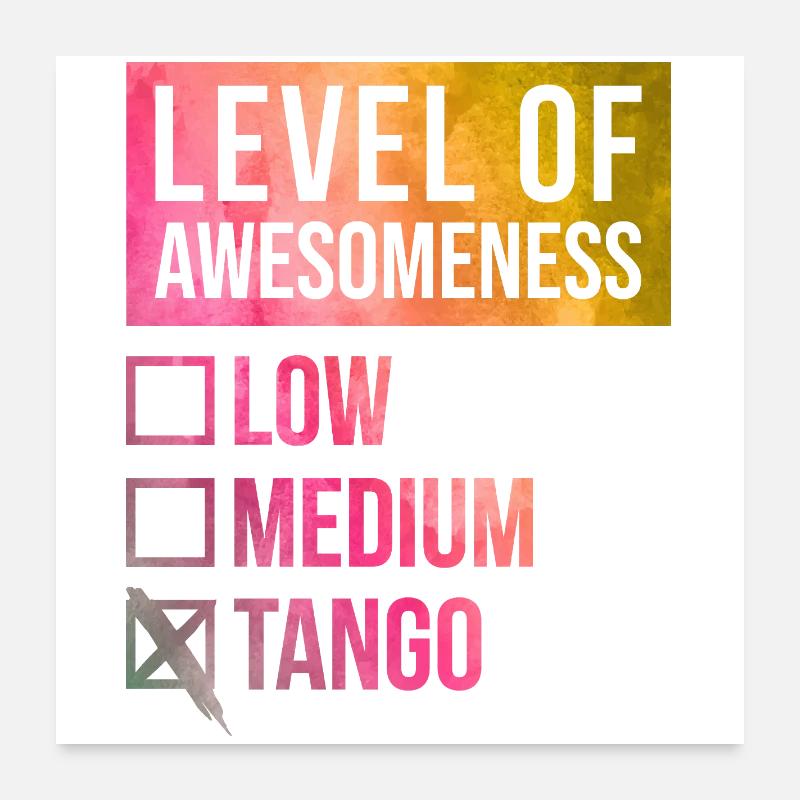 tango Poster 60 x 60 cm