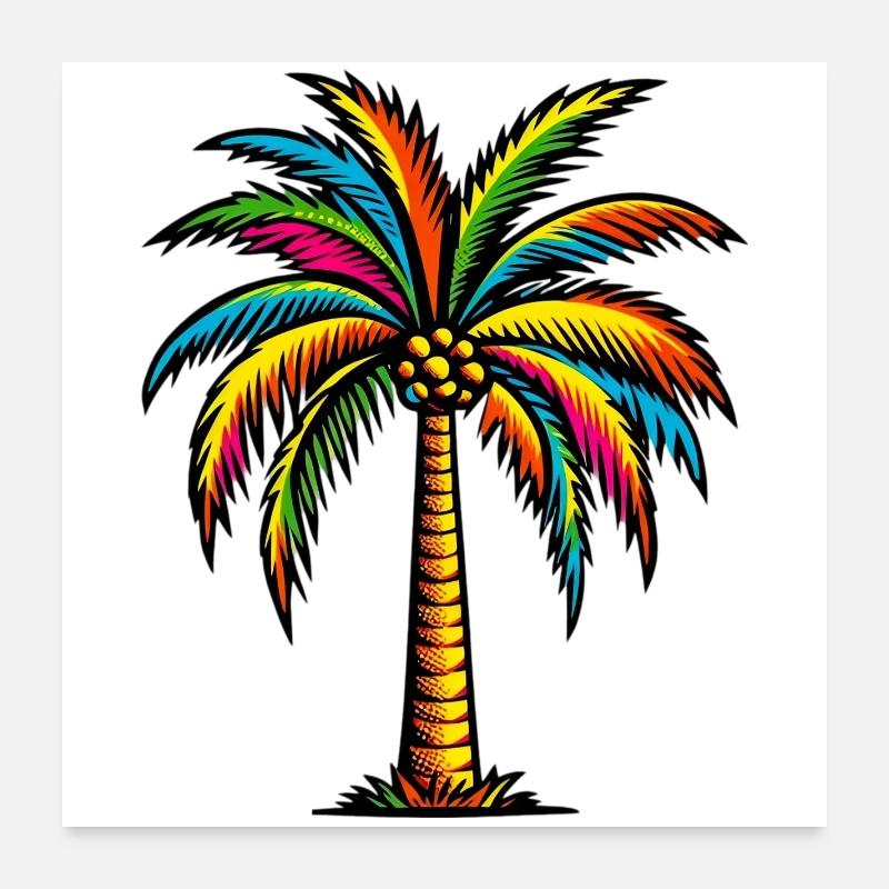 Palm tree Poster 24" x 24" (60x60 cm)
