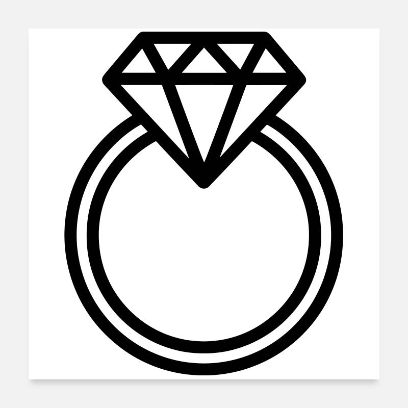 Ehering Poster 60x60 cm