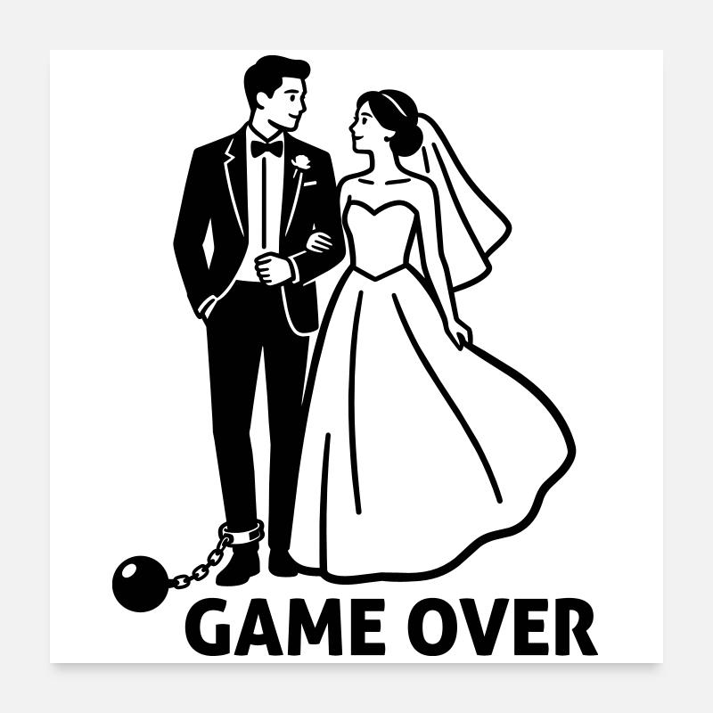 wedding bachelor party Poster 24" x 24" (60x60 cm)
