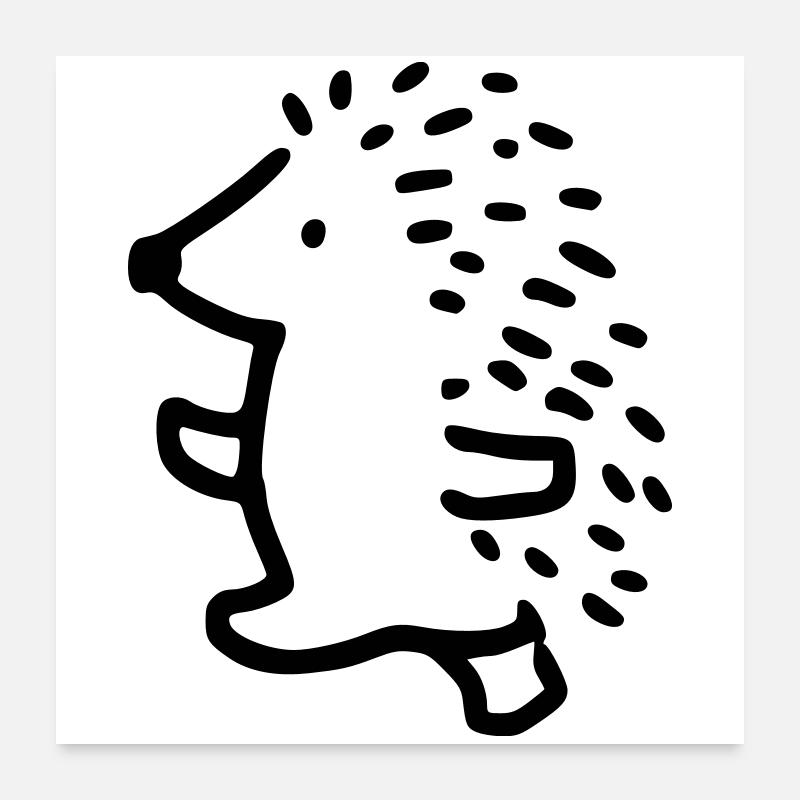 Igel Poster 60x60 cm