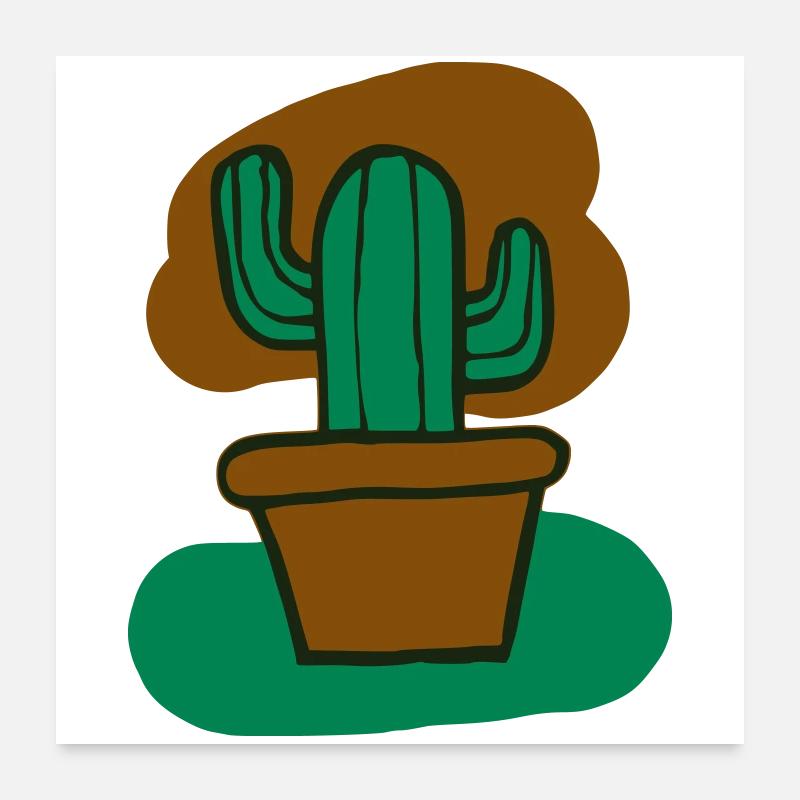 Cactus Poster 60 x 60 cm