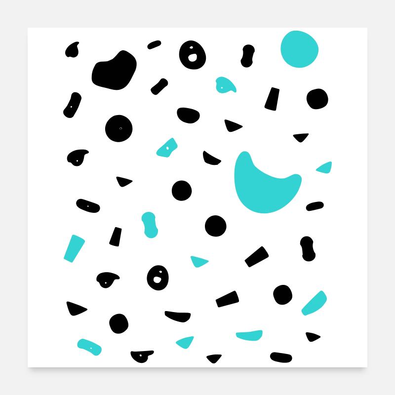 Boulder Projekt 7a Design Klettergriffe klettern Poster 60x60 cm