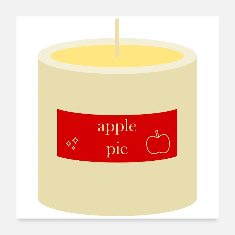 Apple Pie Candle  Poster 24" x 24" (60x60 cm)