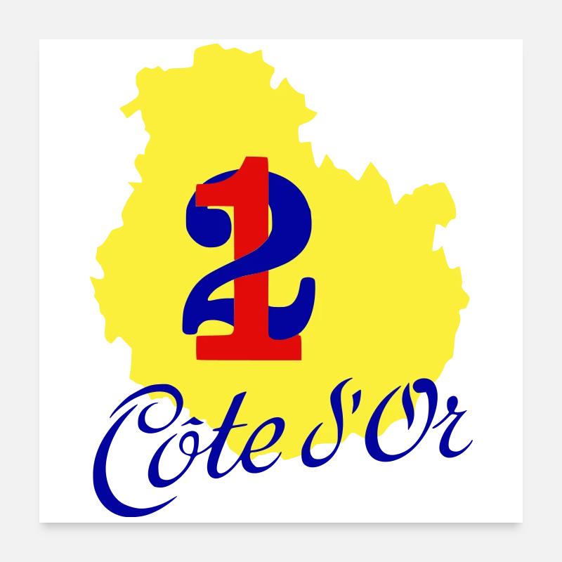Côte dOr 21 Poster 60 x 60 cm
