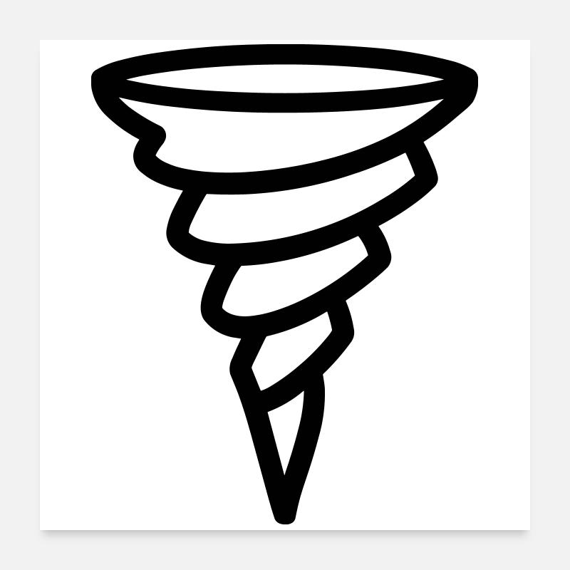 tornade Poster 60 x 60 cm